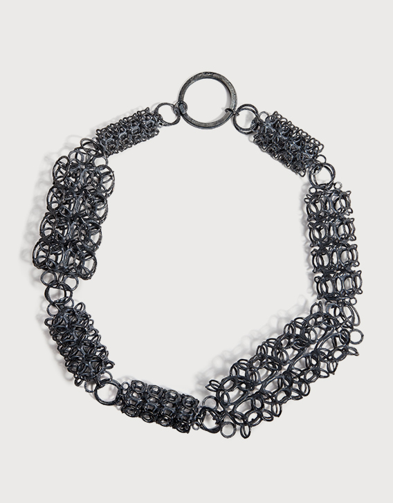 INTERSECTIONS#1 - NECKLACE 24, blackened silver - Nikolay Sardamov