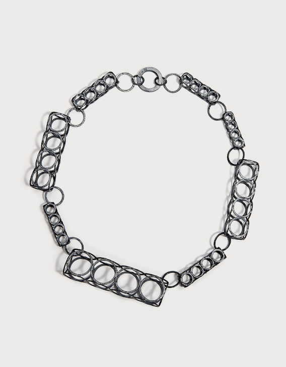INTERSECTIONS#1 - NECKLACE 23, blackened silver - Nikolay Sardamov