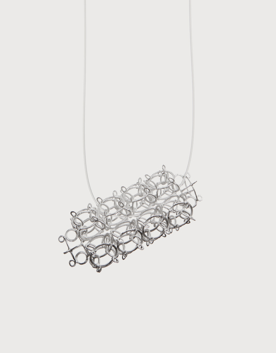 INTERSECTIONS#1 - NECKLACE 25, silver - Nikolay Sardamov