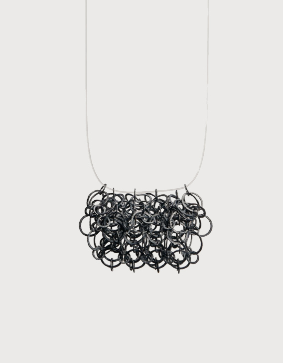 INTERSECTIONS#1 - NECKLACE 27, blackened silver - Nikolay Sardamov