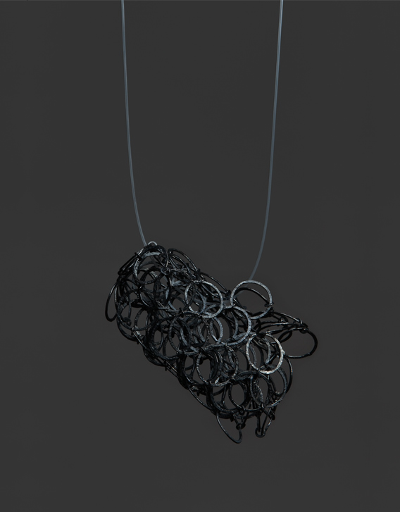 INTERSECTIONS#1 - NECKLACE 29, blackened silver - Nikolay Sardamov